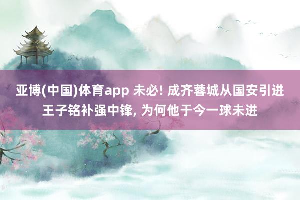 亚博(中国)体育app 未必! 成齐蓉城从国安引进王子铭补强中锋, 为何他于今一球未进
